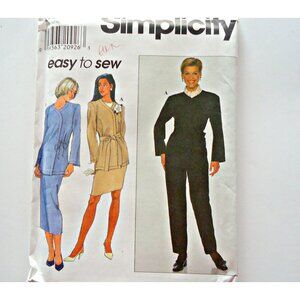 Simplicity 7869 Sewing Pattern Simplicity 7869 Misses Jacket Skirt Pants Easy to
